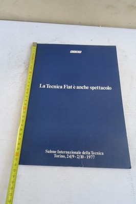 press folder Fiat Salone della Tecnica 1977 press Lingotto aviazione