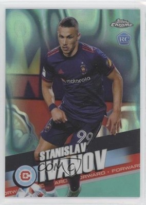 2022 Topps Chrome MLS Aqua Lava Refractor 34/299 Stanislav Ivanov Rookie RC 0a2