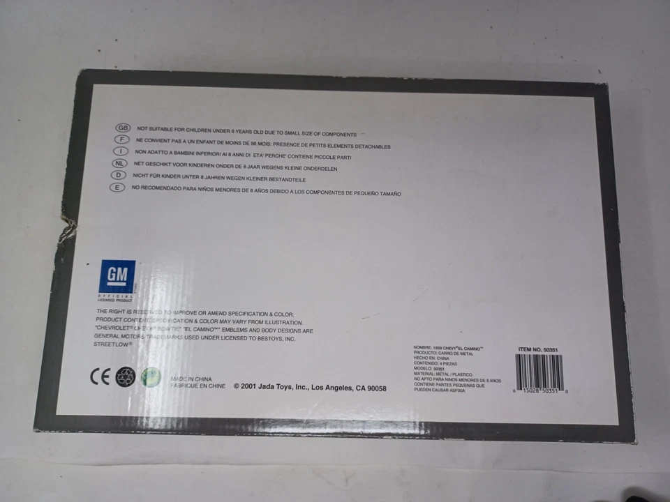 Jada Toys Street Low 1959 Chevry El Camino 4 piezas colección con colores surtidos Foto 2 de 4