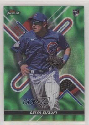 2022 Topps Finest Green Lava Refractor 82/99 Seiya Suzuki #41 Rookie RC v9t