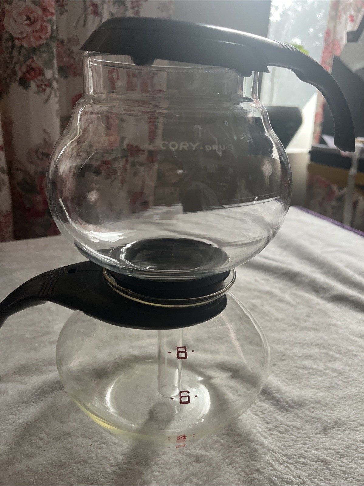 General Electric glass vacuum (siphon) coffee maker, mid-20th century style