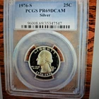 1976-S RARE SILVER Proof Bicentennial  Quarter PCGS PR69DCAM Drummer Boy