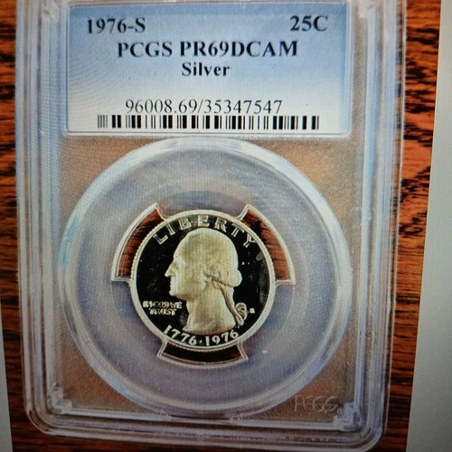 1976-S RARE SILVER Proof Bicentennial  Quarter PCGS PR69DCAM Drummer Boy