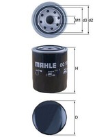 Mahle ÖLfilter Oc 105 Anschraubfilter FüR Volvo Lt Vw 40 35 55 28 Transporter T4