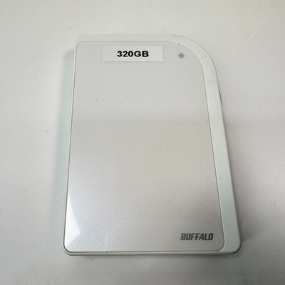 Buffalo 320GB External Portable USB 2.0 Hard Drive White