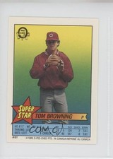 1989 Super Star Sticker Backs Tom Browning Marvell Wynne Danny Tartabull 0au4