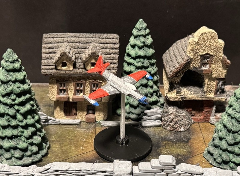 Axis & Allies - Miniatures - Custom Plane: P80 Shooting Star - America - Gen 1&2