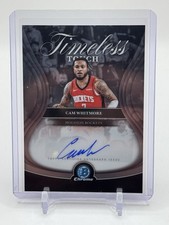 Topps Bowman Chrome 2025-26 Cam Whitmore Rockets Timeless Touch Auto TTA-CH