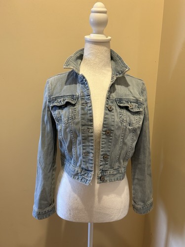 Vintage Light Washed Denim Short Jacket 