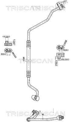 Klimaleitung FÜR VW Up! (121, 122, BL1, BL2, BL3, 123) - Triscan 9010 29005-image