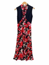 Vintage 70s Colorful Retro Maxi Dress Size Small OOAK RARE