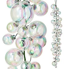 RAZ Ball Garlands 4 Foot Iridescent Ball Christmas Garland