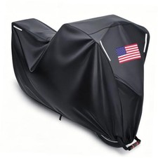 Motorcycle Cover Waterproof Outdoor, All Season Protection with Night