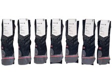 Stance Women's Socks 7 Black Pairs Feel 360 Run Crew Size Small 5-7.5 126 MSRP