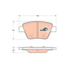Satz Bremsbeläge Bremsklötze hinten für Seat Altea 5P1 XL 5P5 Leon 1P1 | 2402