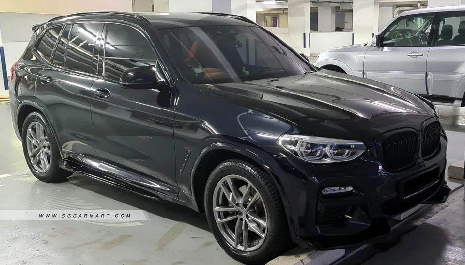 Pair Gloss Black Side Skirt For BMW X3 G01 X4 G02 X3M X4M M Sport 2018-2022 2023 Foto 4 de 4