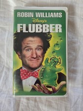 Robin Williams VHS Tape Disney's Flubber Movie Clamshell