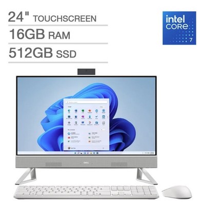 Dell All-in-One EC24250 23.8'' FHD Touch Core 7 150U 16GB 512GB SSD WiFi W11H