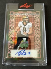 2026 Leaf St Patricks Day DREW BREES Auto Autograph #'d 2/4