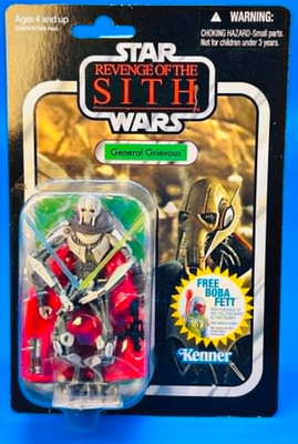 STAR WARS REVENGE OF THE SITH VINTAGE VC17 GENERAL GRIEVOUS MOSC