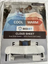 BedJet Cloud Sheet Dual Zone Queen 100 Cotton Cooling Warming Climate Control