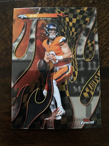 2025 Topps Finest - Torchers Bo Nix #T-15 Refractor