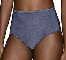 VANITY FAIR Shine Illumination Steel Violet Purple Brief Panty Womens M 6 3XL 10