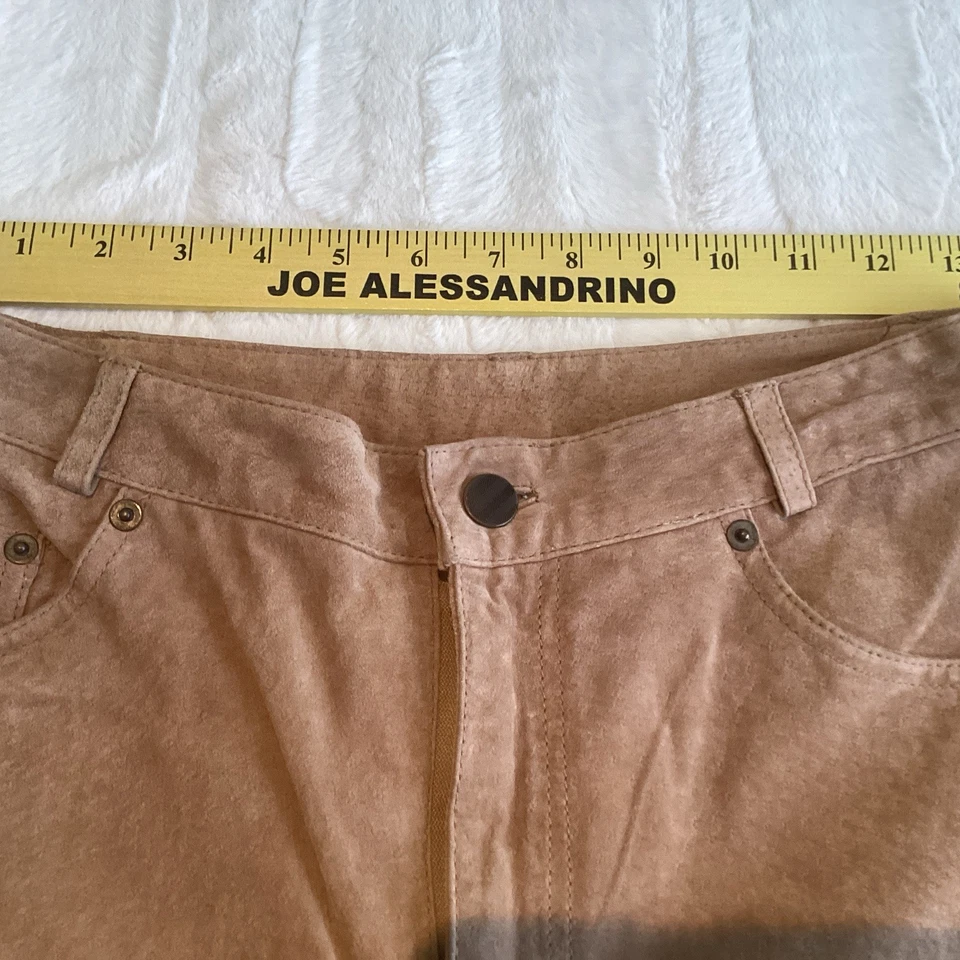 Chadwick’s Of Boston Women’s Tan Suede Pants Rocker,Biker,Yellowstone,Cowboy 4 - Image 4 of 4