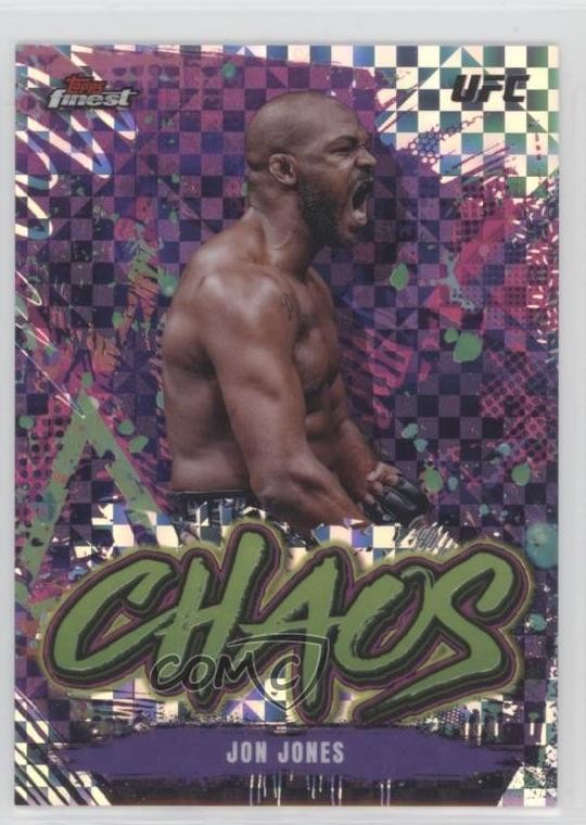 2024 Topps Finest UFC Chaos Checkerboard Refractor Jon Jones #CHA-16 1i5d