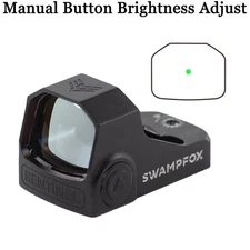 SWAMPFOX Sentinel Red/Green DOT Sight Auto/Manual Brightness Adjust RMSc 3 MOA