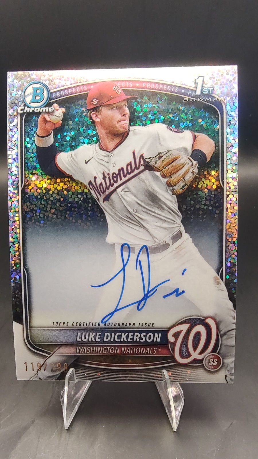 Luke Dickerson 2025 Bowman Chrome #CPA-LDI Auto Speckle Refractor /299