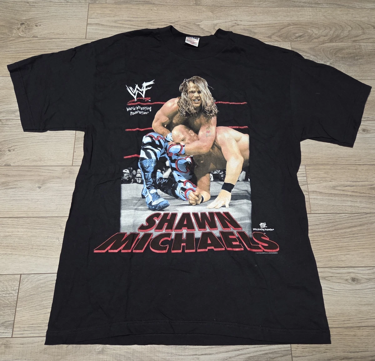 Vtg WWF WWE WCW Shawn Michaels Shirt Stone Cold Steve Austin Sz L