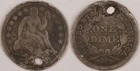 United States (1840-1860?) P Seated Liberty Dime [HOLED][UNKNOWN DATE]