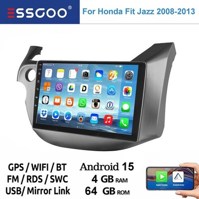 CarPlay For Honda Fit Jazz 2008-2013 Android 15 Car Stereo Radio GPS Navi WiFi