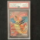 Charizard ex 183/165 Scarlet & Violet 151 Ultra Rare Holo PSA 10 Signed.