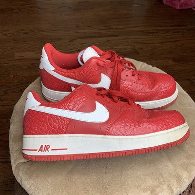 Nike Air Force 1 Sz 12 '82 Red & White Men's Shoes 315122-607 | eBay