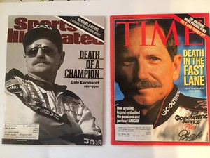 Collectors Dale Earnhardt Time And Sport Illustrated Magazines In Mint Conition