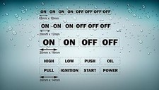 Set 26x Sticker Car Button Switch On Off Jdm Decal Tuning Tribal Kit Starter R5