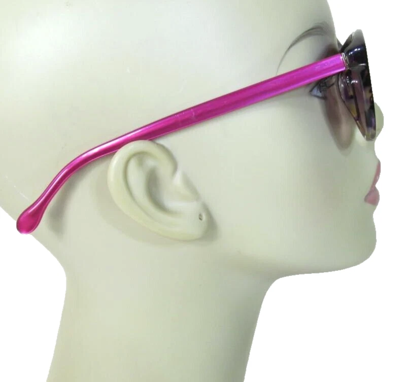 Óculos de sol LILLY PULITZER PK Britta olho de gato aros concha de tartaruga braços rosa - Imagem 3 de 4