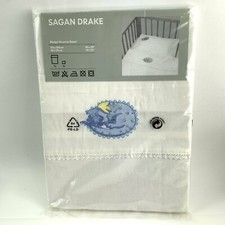 Sagan Drake IKEA Sheet & Pillowcase 2pc Children's Cotton Bed Set Dragon Baby