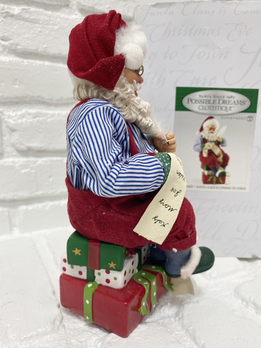 CLOTHTIQUE Possible Dreams Santa in original box Santa Claus is