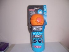 Nuby Thirsty Kids 14oz Stainless Steel Active Cup, BPA-Free, 18m box ace