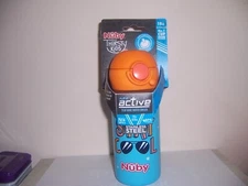 Nuby Thirsty Kids 14oz Stainless Steel Active Cup, BPA-Free, 18m+ box ace