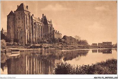 ADCP11-72-1018 - the abbey of St-Pierre de SOLESMES seen from the right bank of the