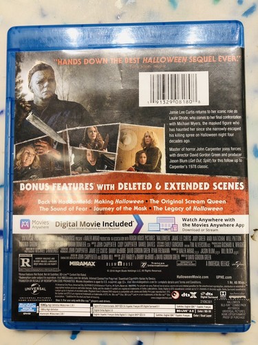 Halloween (2018) Blu Ray. includes digital copy & slipcover - Picture 3 of 3