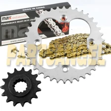 Gold Drive Chain and Sprockets Kit for Yamaha Raptor 700 700R YFM700R 2006-2024