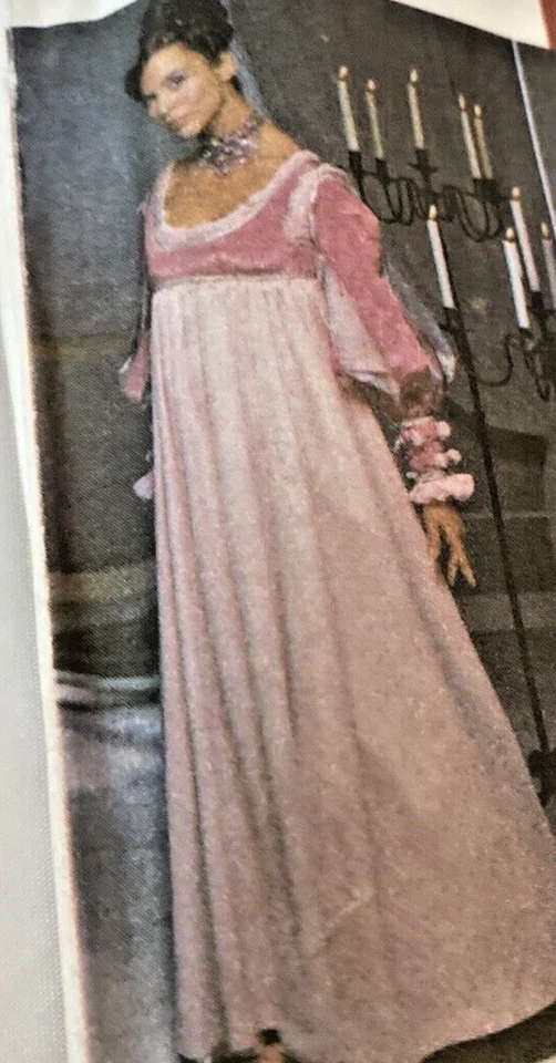 Simplicity Pattern 9531 Renaissance Costume Blouse Dress Gauntlet Size 6-12 Uncu - Image 3 of 4