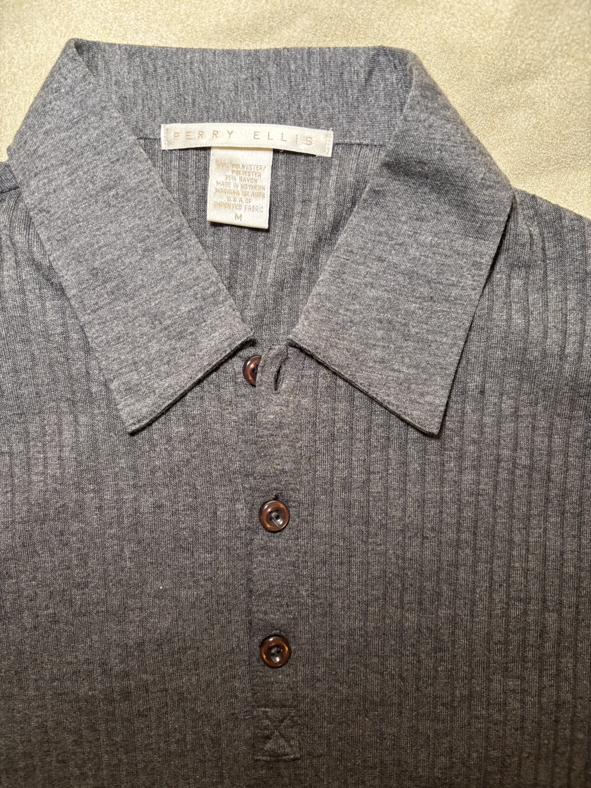 Perry Ellis Lightweight Pullover Collared Sweater… - image 5