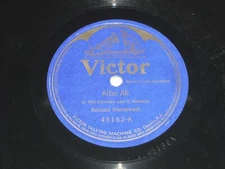 REINALD WERRENRATH-After All (1919) VICTOR 10" Shellac Single