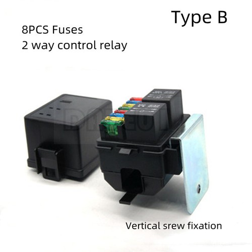 40A Car Relay Safety Box 8 Fuses 2 Way Control Relay Modification For Vehicle - Picture 8 of 15